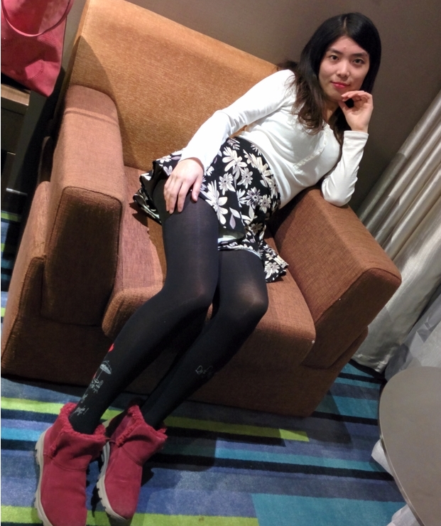 国模若伊女神风格连衣裙