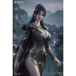 [自行打包][AiGenerated]完美世界清漪黑色战衣[60P+341MB][百度盘]